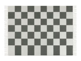 Плед Ска Молочный-Графитовый 150x200