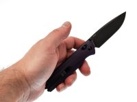 Складной нож SRM Terrier 258L-GN, сталь D2, рукоять G10, фиолетовый