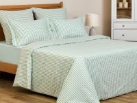 Постельное белье полукомплект Vichy, зеленое
