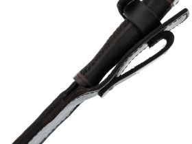 Армейский нож Кабан-1, сталь 65Г, резина