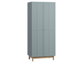 Распашной шкаф Виклу 2-90x210 Серо-зеленый