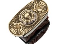 Ремень-нож Череп Keeperbelt, латунь