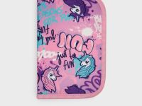 Пенал текстильный с наполнением для девочек