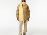 Мужской водонепронецаемый пуховик Lacoste с капюшоном