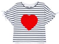 Фуфайка трикотажная для девочек (футболка)