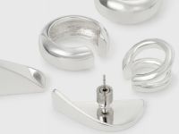 Серьги и каффы O'STIN х Яндекс Музыка x «Сироткин», Серебряный