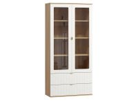 Витрина Монблан 2-93x195 Грань Белый