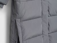 Длинный пуховик для девочек, Серый