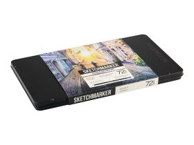 Набор карандашей цветные Sketchmarker "Студия" 72 цвета, жестяной пенал