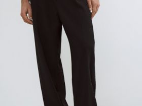 Широкие брюки с ремнём, Черный