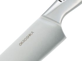 Нож кухонный поварской Okroshka Wasabi 19.4 см, сталь 5cr15mov, рукоять сталь
