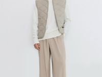 Стёганый утеплённый жилет, Серый