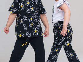 Брюки детские трикотажные для девочек, 2 пары в комплекте