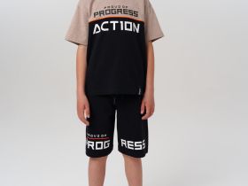 Комплект трикотажный для мальчиков: фуфайка (футболка), шорты