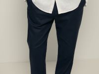 Брюки широкого кроя с добавлением льна