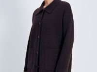 Кардиган свободного силуэта с отложным воротником