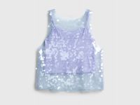 Топ с пайетками для девочек, Фиолетовый