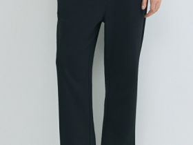 Трикотажные прямые брюки, Черный