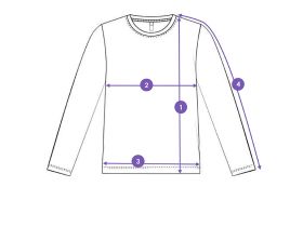 Фуфайка трикотажная для девочек (футболка с длинными рукавами)