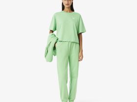 Женская футболка Lacoste из хлопка