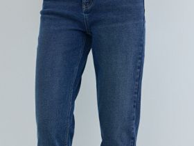 Джинсы Mom с высокой посадкой, Синий