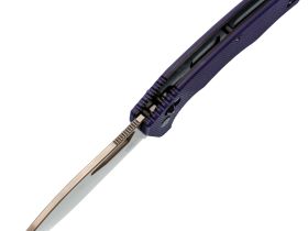 Складной нож Obertech ns-01 Drop point satin, сталь VG-10, рукоять G10, фиолетовый