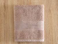 Полотенце махровое Piega, бежевое