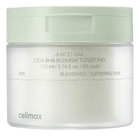 Пэды для борьбы с несовершенствами кожи лица Ji Woo Gae Cica BHA Blemish Toner Pad: Пэды 60шт