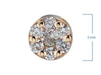 Подвеска из красного золота с бриллиантами э0201пд04152800