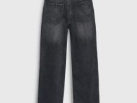 Прямые джинсы для девочек, Черный