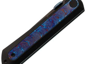 Складной нож Kizer Quoll, сталь S45VN, рукоять Titanium&Titanium Damascus