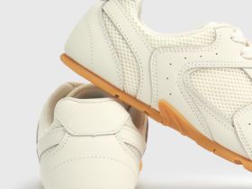 Кроссовки из натуральной кожи, Белый