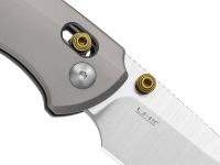 Складной нож Kizer T1 CD, сталь M390, рукоять титан, серый