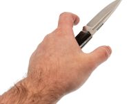 Нож Pocket Wolf Мини Тактик с долом, сталь AUS10Co, рукоять микарта, зеленый