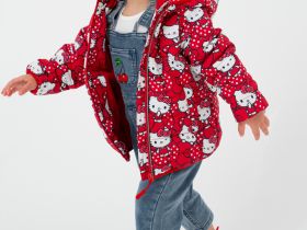 Куртка детская текстильная с полиуретановым покрытием для девочек