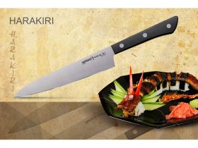 Подарочный набор из 3-х кухонных ножей Samura Harakiri (универсальный, для замороженных продуктов, шеф), сталь Aus 8, рукоять ABS-пластик
