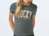 Футболка с принтом для девочек, Серый