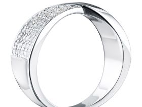 Кольцо из белого золота с бриллиантами э0901кц10210002