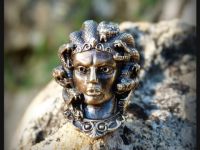 Бусина для темляка Медуза Горгона, латунь