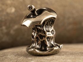 Бусина для темляка Огрызок, мельхиор