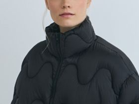 Короткая утеплённая куртка, Черный