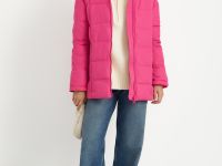 Утепленная куртка прямого силуэта