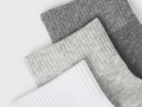 Короткие носки, 3 пары, Серый