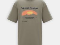 Футболка из хлопка с принтом