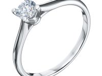 Кольцо из белого золота с бриллиантом э4001кц06200857