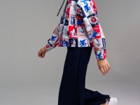 Куртка текстильная с полиуретановым покрытием для девочек (ветровка)