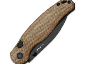 Складной нож Kizer Phoca BD, сталь 14C28N, рукоять микарта, коричневый