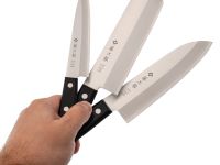 Набор из 3-х кухонных ножей Tojiro Western Knife TBS-300, сталь VG-10, рукоять дерево, черный
