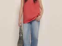 Блузка без рукавов из хлопка