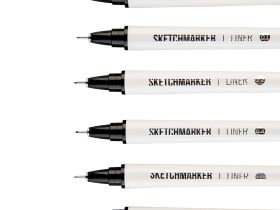 Набор ручек капиллярных SKETCHMARKER 6шт (0.05, 0.1, 0.2, 0.3, 0.4, 0.5мм) NEW
